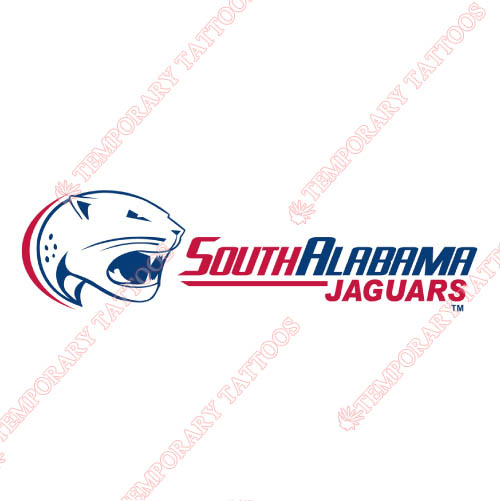 South Alabama Jaguars Customize Temporary Tattoos Stickers NO.6188